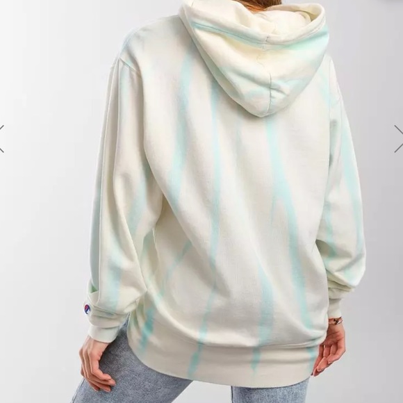 CHAMPION Feather Dye Lightweight Fleece Womens Hoodie M NEW - Picture 2 of 7